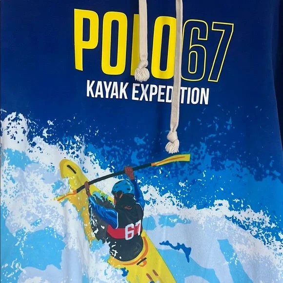 Ralph Lauren Blue Kayak Expedition Hoodie - Picture 3 of 5